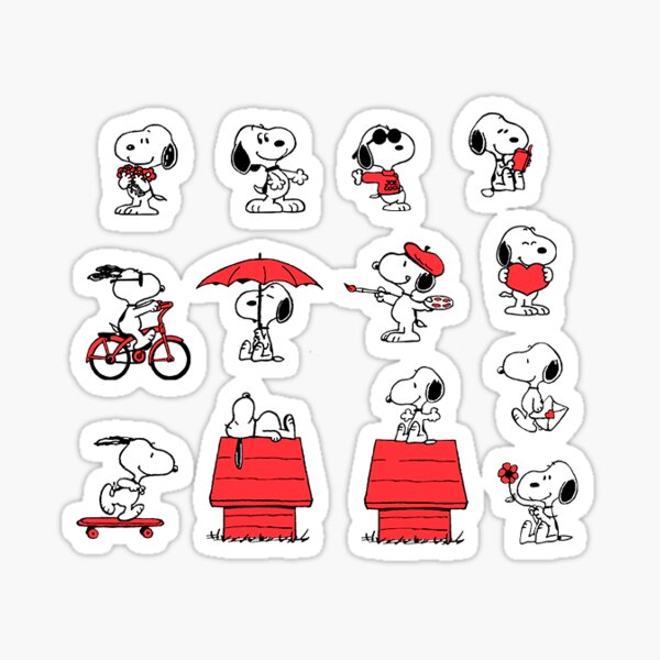 Item preview, Snoopy Stickers designed and sold by LonelyBunny.