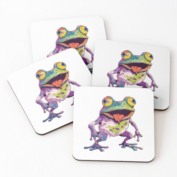 Item preview, Psychedelic Frog: Trippy Colorful Amphibian designed and sold by bapupa.