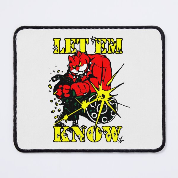 Item preview, Let Em Know Aggressive Red Devil Cat Monster Cartoon Graphic designed and sold by FlyShop1.