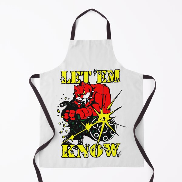 Item preview, Let Em Know Aggressive Red Devil Cat Monster Cartoon Graphic designed and sold by FlyShop1.