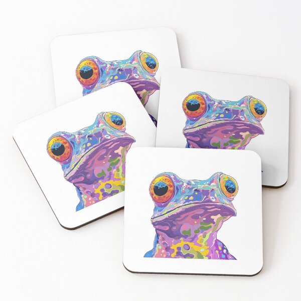 Item preview, Psychedelic Frog: Vibrant Groovy Nature designed and sold by bapupa.