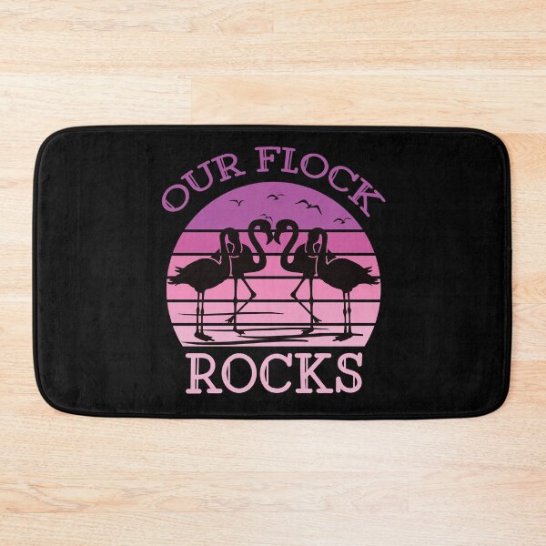 Item preview, Our Flock Rocks – Retro Flamingo Flock designed and sold by EnchantedOwl.