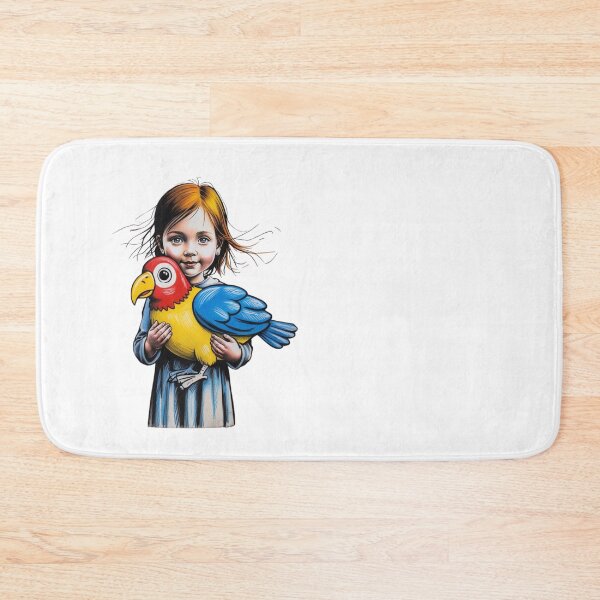 Item preview, Girl Holding a Parrot  designed and sold by AlinaSCorner.