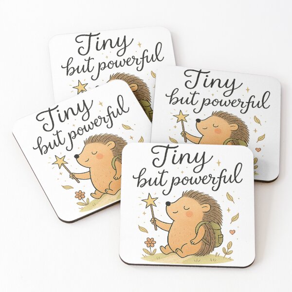 Item preview, Tiny but powerful - Hedgehog with Star designed and sold by ArtStyleAlice.