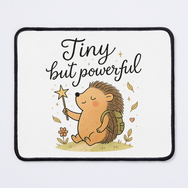 Item preview, Tiny but powerful - Hedgehog with Star designed and sold by ArtStyleAlice.