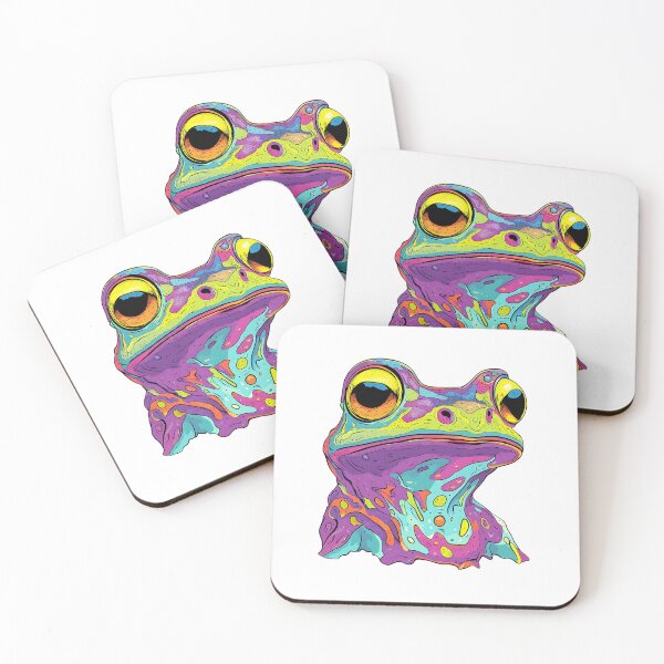 Item preview, Psychedelic Frog: Colorful Psychedelic Animal designed and sold by bapupa.
