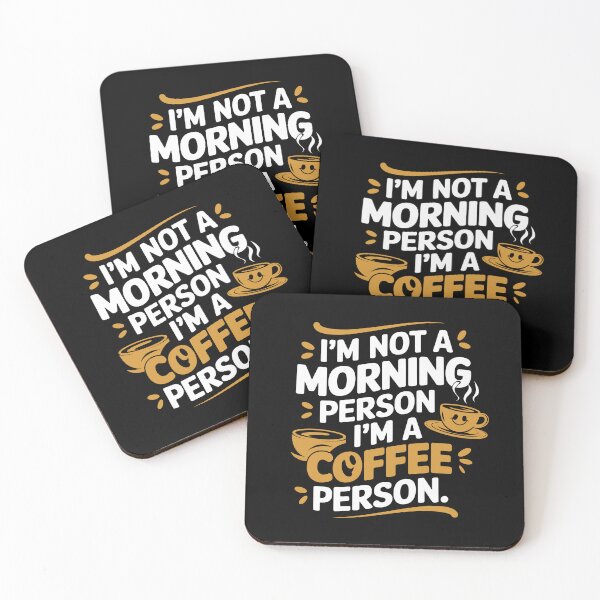 Item preview, I'm not a morning person, I'm a coffee person designed and sold by jkrphoto.