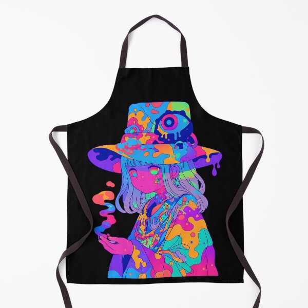 Item preview, Psychedelic Girl: Trippy Colorful Portrait designed and sold by bapupa.