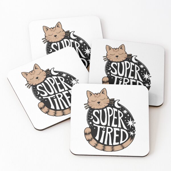 Item preview, Tired cat designed and sold by PRAYDIVERSE.