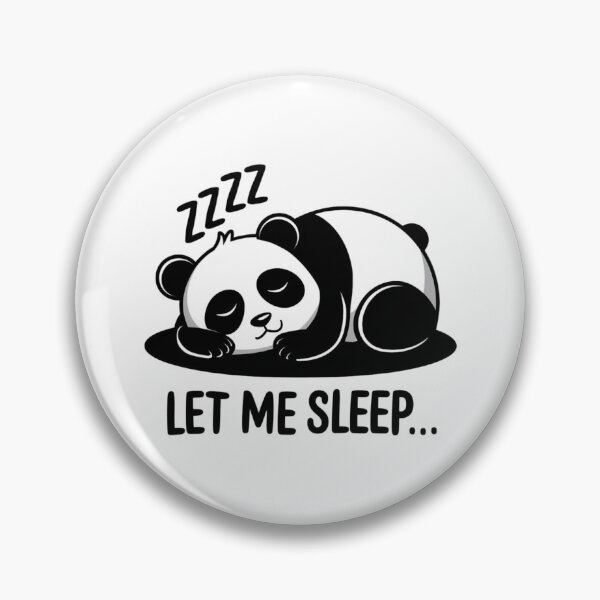 Item preview, Let Me Sleep – Panda in sleeping mode designed and sold by FrenchTouch77.