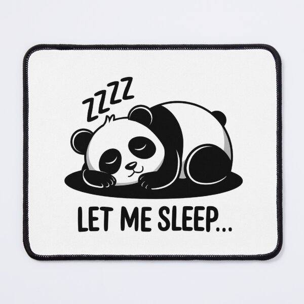 Item preview, Let Me Sleep – Panda in sleeping mode designed and sold by FrenchTouch77.