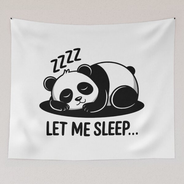 Item preview, Let Me Sleep – Panda in sleeping mode designed and sold by FrenchTouch77.