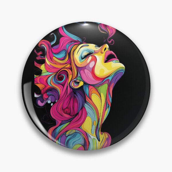Item preview, Psychedelic Girl: Vibrant Groovy Retro designed and sold by bapupa.