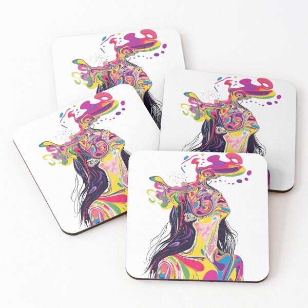 Item preview, Psychedelic Girl: Surreal Visionary Woman designed and sold by bapupa.
