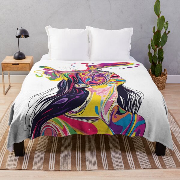 Item preview, Psychedelic Girl: Surreal Visionary Woman designed and sold by bapupa.