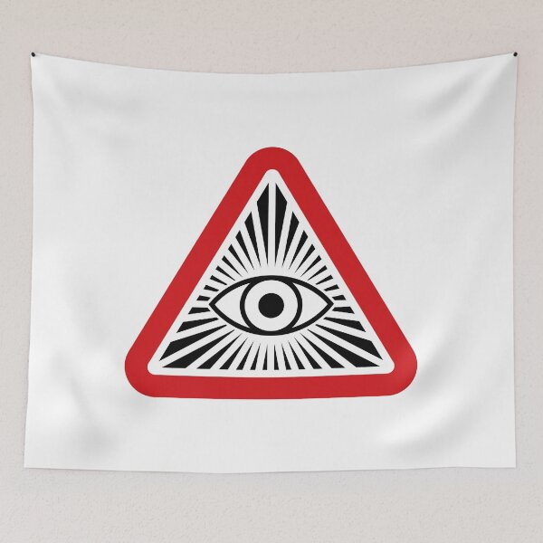 Item preview, Big Brother is Watching You - All Seeing Eye (On White) designed and sold by STUDIO-72.