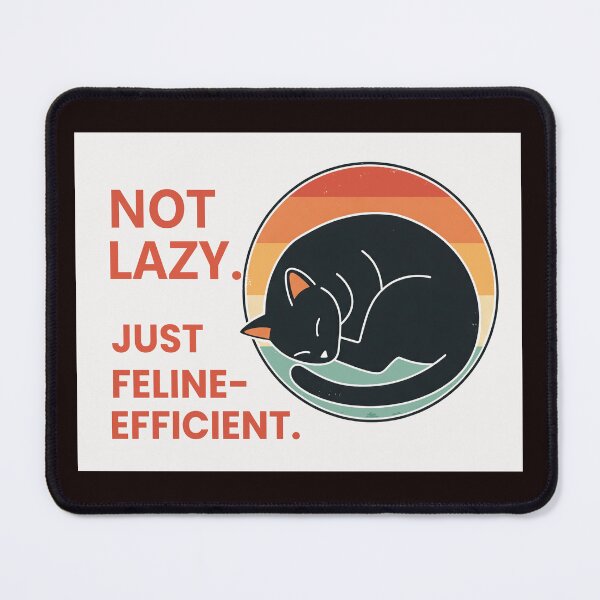 Item preview, Cute cat sleeping: Not Lazy Artwork designed and sold by Zini-ArtStudio.