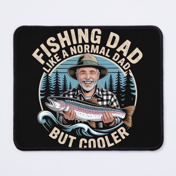 Item preview, Fishing Dad – Vintage Badge Design with Cool Outdoor Vibes designed and sold by MagicWander.