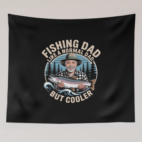 Item preview, Fishing Dad – Vintage Badge Design with Cool Outdoor Vibes designed and sold by MagicWander.