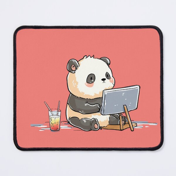 Item preview, Remote Working Handdrawn Panda designed and sold by Reugba.