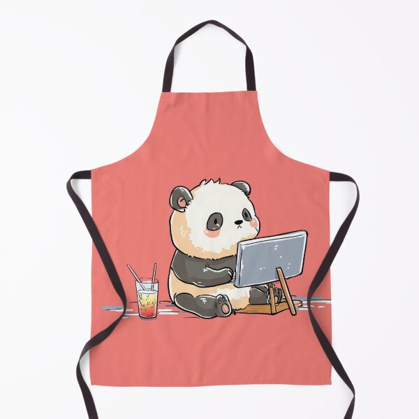 Item preview, Remote Working Handdrawn Panda designed and sold by Reugba.