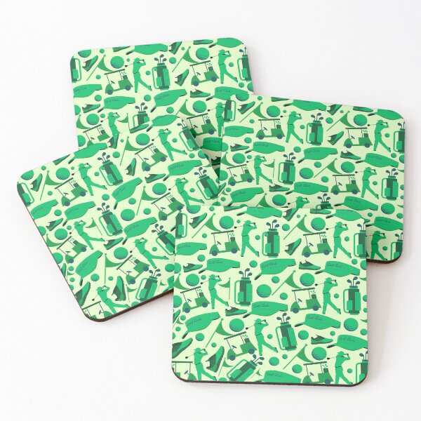 Item preview, Golf Silhouette Pattern – soft green Seamless Sports Design designed and sold by DesignYourWaystore.