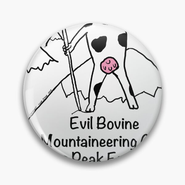Item preview, Evil Bovine Mountaineering Club Mera Peak - Transparent Background designed and sold by HughStone1964.