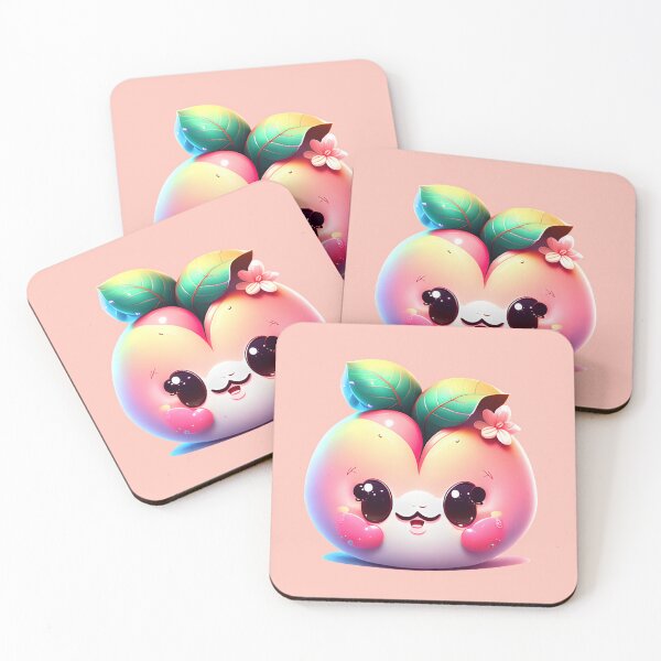 Item preview, Cute Fruit - Peachy Blossom designed and sold by UmamiDesigns.