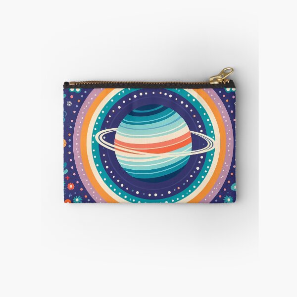 Item preview, Scandinavian Folk Art Colourful Patterned Saturn and Rings by heidiannemorris © designed and sold by FOLK ART FUSION.