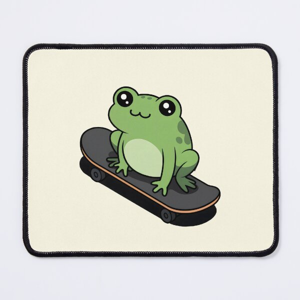 Item preview, Cute Kawaii Frog Riding Skateboard – Skater Animal Design designed and sold by Altered Pixels.