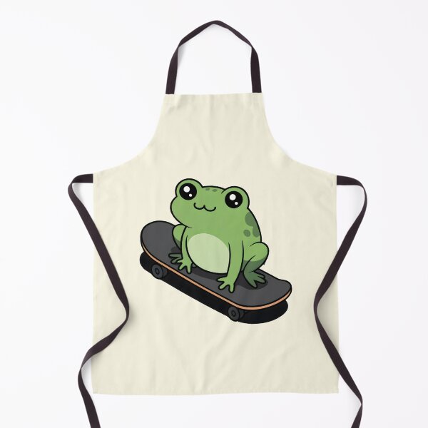 Item preview, Cute Kawaii Frog Riding Skateboard – Skater Animal Design designed and sold by Altered Pixels.