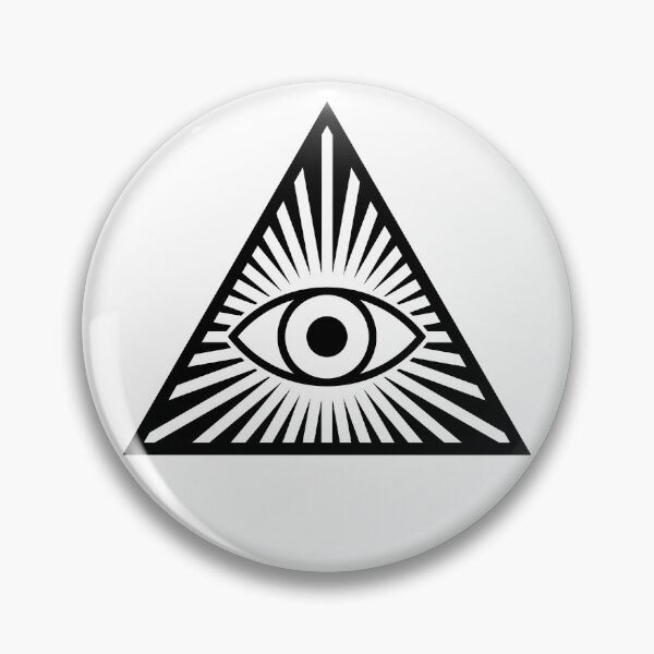 Item preview, Big Brother is Watching You - All Seeing Eye V3 (On White) designed and sold by STUDIO-72.