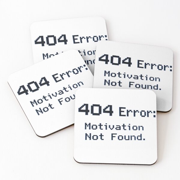 Item preview, 404 error motivation not found designed and sold by RedVelvetUtd.