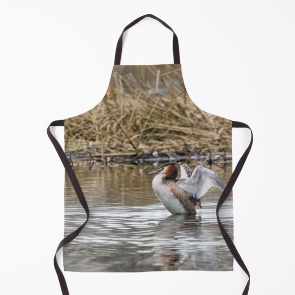Item preview, Wings up. Great crested grebe designed and sold by Jouko Lehto Photography.