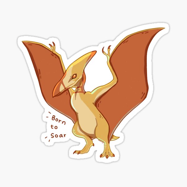 Item preview, Colourful Cute Pterodactyl Dinosaur designed and sold by Duckitty.