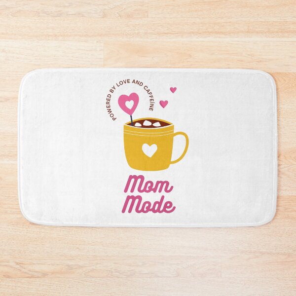Item preview, Mom Mode: Powered by Love and Caffeine designed and sold by TwoDotsStudio.