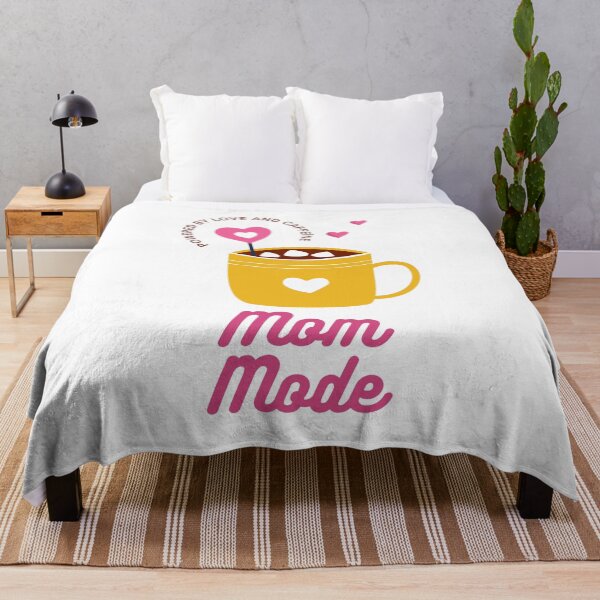 Item preview, Mom Mode: Powered by Love and Caffeine designed and sold by TwoDotsStudio.