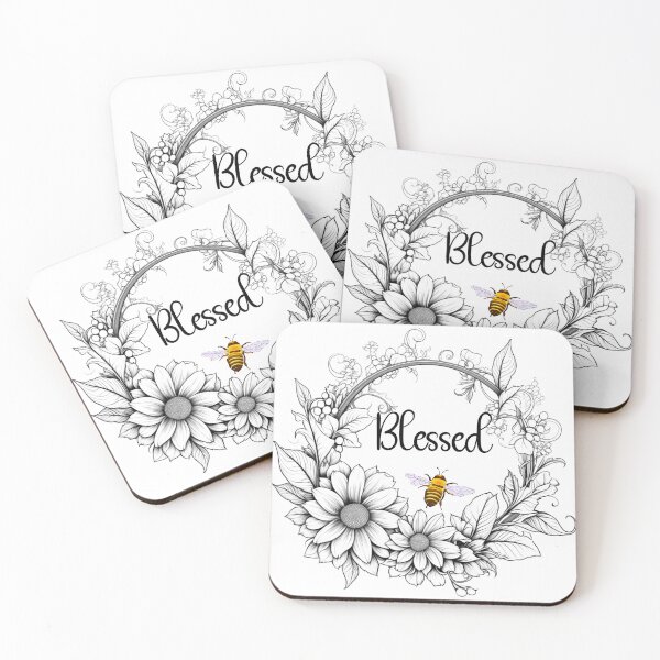Item preview, Blessed Bee Floral Wreath 1 designed and sold by AnTartstudios.
