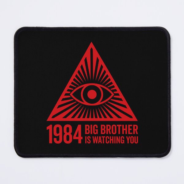 Item preview, Big Brother is Watching You - All Seeing Eye V4 (Red on Black) designed and sold by STUDIO-72.