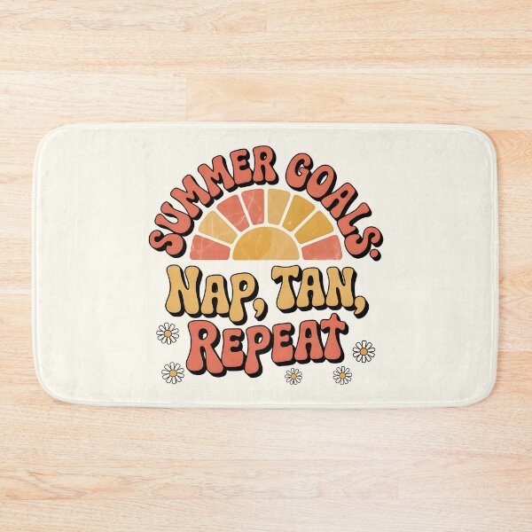 Item preview, Summer Goals: Nap, Tan, Repeat Groovy Quote designed and sold by Jollys-ArtShop.