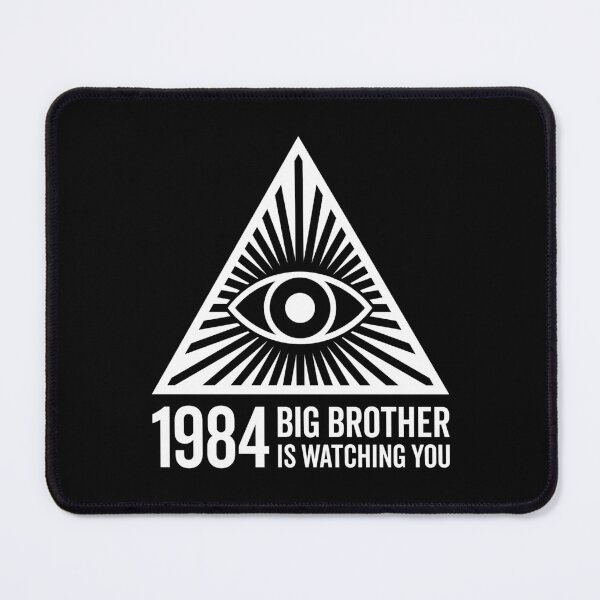 Item preview, Big Brother is Watching You - All Seeing Eye V4 (On Black) designed and sold by STUDIO-72.