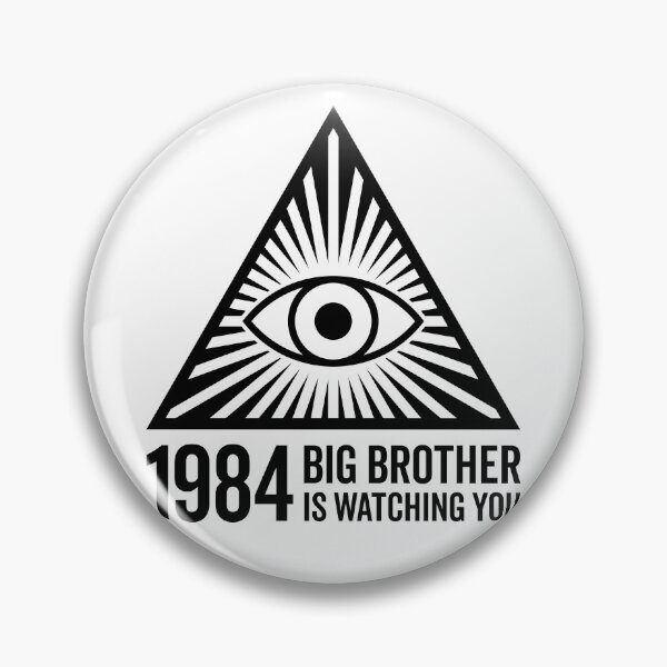 Item preview, Big Brother is Watching You - All Seeing Eye V4 (On White) designed and sold by STUDIO-72.