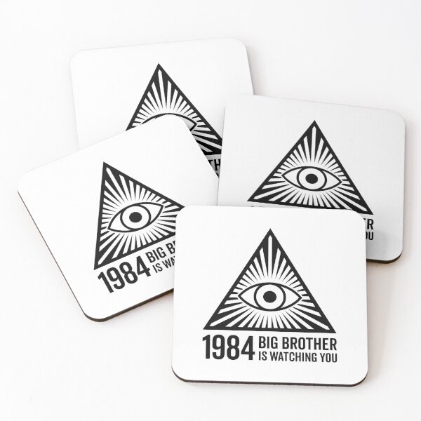 Item preview, Big Brother is Watching You - All Seeing Eye V4 (On White) designed and sold by STUDIO-72.