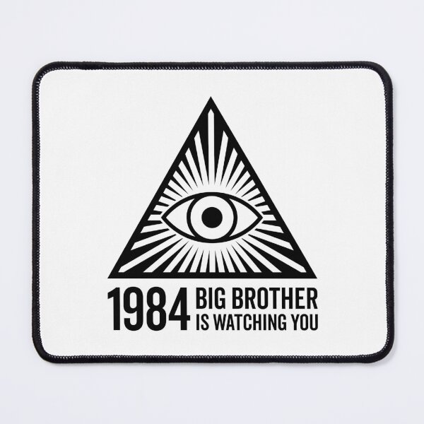 Item preview, Big Brother is Watching You - All Seeing Eye V4 (On White) designed and sold by STUDIO-72.
