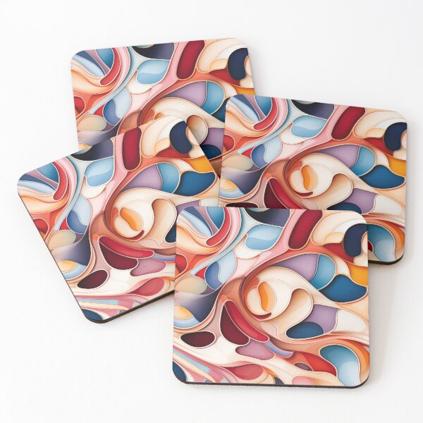 Item preview, Barcelona Tile in Art Nouveau Colours designed and sold by mittie101.