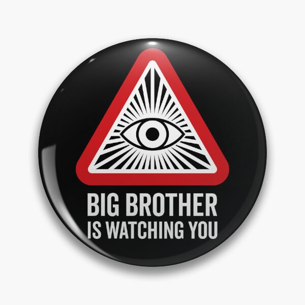 Item preview, Big Brother is Watching You - All Seeing Eye V2 (On Black) designed and sold by STUDIO-72.