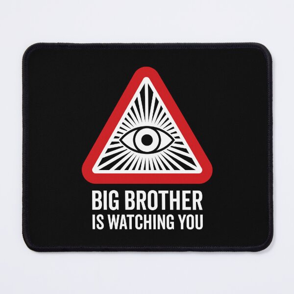 Item preview, Big Brother is Watching You - All Seeing Eye V2 (On Black) designed and sold by STUDIO-72.