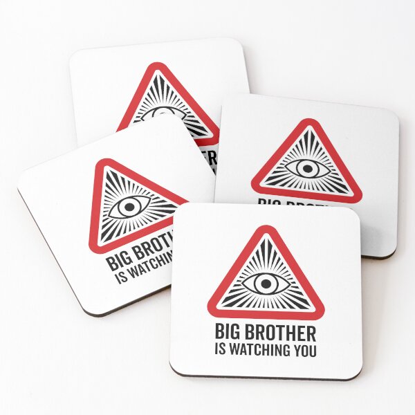 Item preview, Big Brother is Watching You - All Seeing Eye V2 (On White) designed and sold by STUDIO-72.