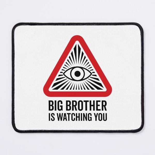 Item preview, Big Brother is Watching You - All Seeing Eye V2 (On White) designed and sold by STUDIO-72.