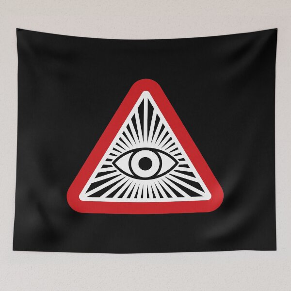 Item preview, Big Brother is Watching You - All Seeing Eye (On Black) designed and sold by STUDIO-72.